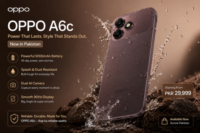 OPPO A6c Best Pakistan Price, Specs & Full Review (2025)