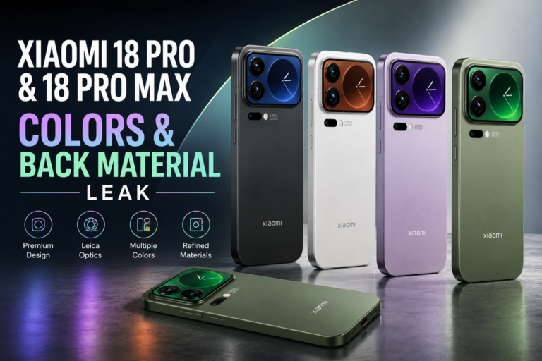 Xiaomi 18 Pro and Xiaomi 18 Pro Max Colors and Back Material Leak