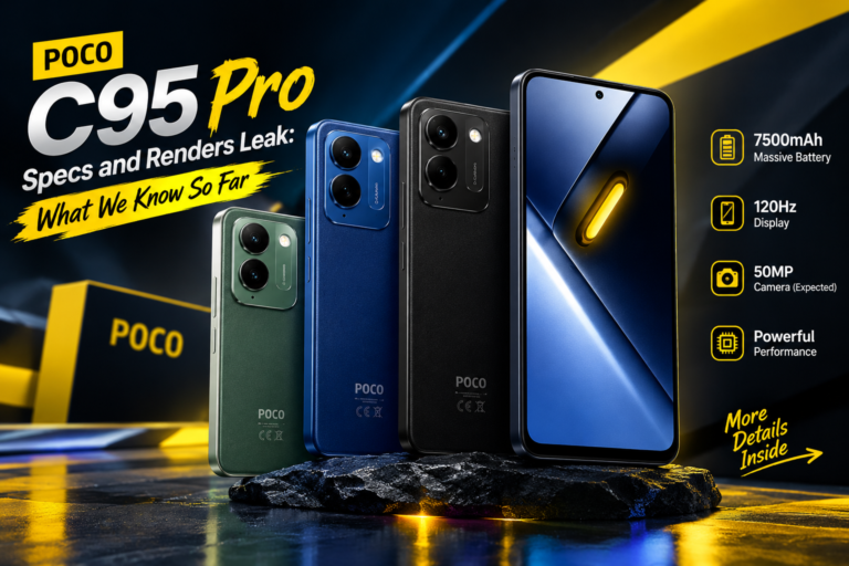 Poco C95 Pro Specs and Renders Leak: What We Know So Far