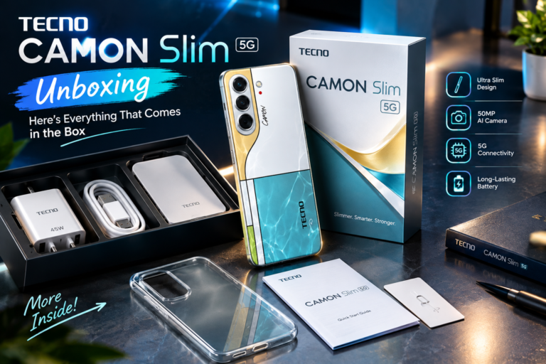 Tecno Camon Slim 5G Unboxing: Here’s Everything That Comes in the Box
